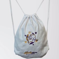 Plecak worek - Kocia Mama - dla kociary - haft - handmade