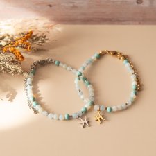Bransoletka zodiakalna z kamieni dla Ryb • Ryby • Pisces • zodiak