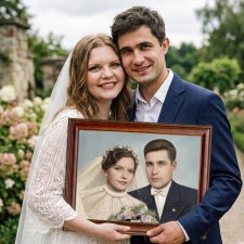 Oryginalny prezent na rocznicę ślubu | Monidło | Portret dla pary