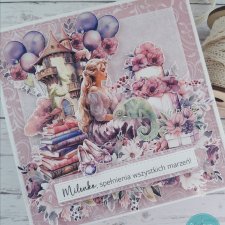 Kartka urodzinowa z Roszpunką, personalizacja