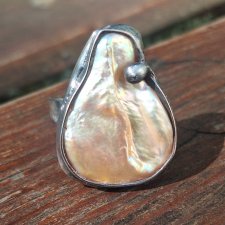 Perła po prostu - pierścionek regulowany