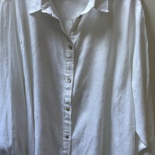 100% LEN fantastyczna duża lniana koszula H & M