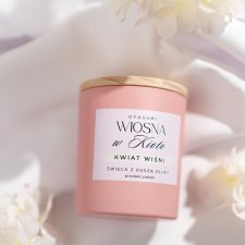 Świeca zapachowa z wosku oliwnego Wiosna w Kioto