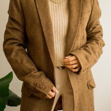 Wełniana marynarka tall S