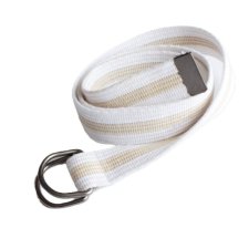 pasek vintage biały beżowy