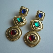 GEOMETRYCZNE KOLCZYKI NA SZTYFTY