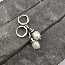 Kolczyki perły white