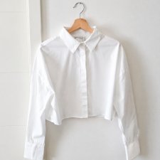 Asos koszula biała krótka 40L luźna