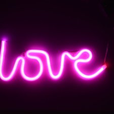 Neon LED LOVE różowy