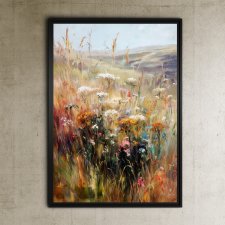 Jesienna łąka - grafika na plakacie na A3