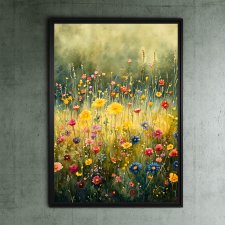 Wiosenna łąka - grafika na plakacie na A3