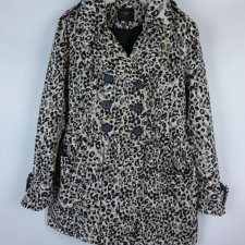 New Look dwurzędowy płaszcz w panterkę 14 / 40