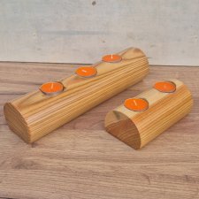 Świeczniki drewniany