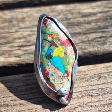 Kolorowo - pierścionek regulowany