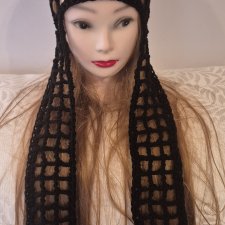 Ręcznie robiony czepiec– unikatowy dodatek w stylu boho/avant-garde