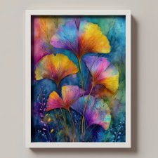 GINKGO BILOBA - grafika na plakacie na A3