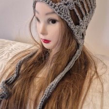 Szydełkowa czapka pajęczyna