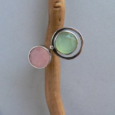 -pudrowy róż i mięta-