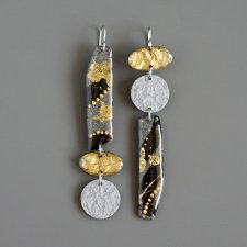 Długie niebieskie kolczyki