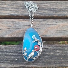 Niebieski ptak - wisiorek