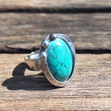 Błękitek - pierścionek regulowany