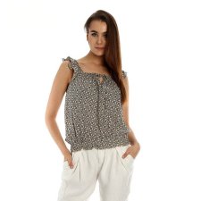 Bluzka z marszczonymi ramionami VINTAGE Folia Paris