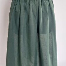 Vintage  zielony fartuch ludowy  folk cottagecore S