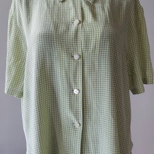 Jedwabna koszula w kratkę  44