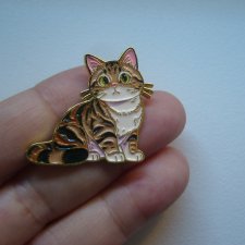PIN PRZYPINKA BROSZKA KOT KOTEK