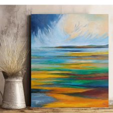 Pejzaż abstrakcyjny- obraz akrylowy 60/50 cm