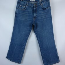 Zara the ness cropped flare straight jeans / 44