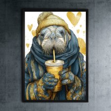 Morsowanie - grafika na plakacie na A3