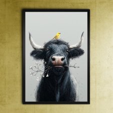 Kanarek - grafika na plakacie na A3