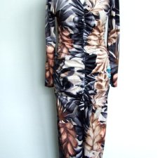 włoska sukienka we wzory 38