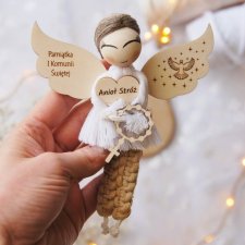 Mały aniołek dla chłopca - prezent komunijny | Pamiątka Komunii