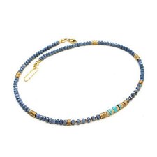 Koral niebieski /choker/ naszyjnik - Szlachetna kolekcja