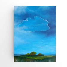 Błękitny poranek-obraz akrylowy 80/60 cm