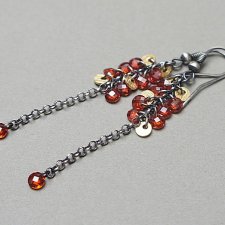 Cyrkoniowe gronka  vol. 5 /orange/ - kolczyki