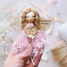 Mały anioł dla dziewczynki - prezent komunijny | Pamiątka Komunii
