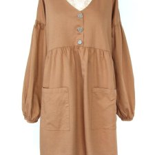 sukienka toffi karmel bawełna XXL jak nowa