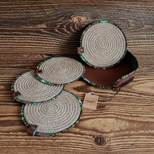 Zestaw Boho podkładek pod kubki