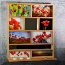 Wall-art – maki - światło i kolor natury