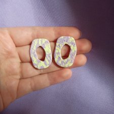 Kolczyki z gliny polimerowej pastelowe