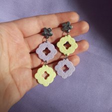 Kolczyki z gliny polimerowej pastelowe