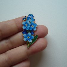 PIN PRZYPINKA BROSZKA NIEZAPOMINAJKI