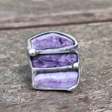 Czaroit - pierścionek regulowany