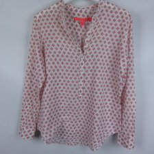 MANGO Basic cienka bawełniana koszulowa bluzka / S