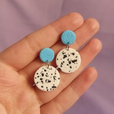 Kolczyki z gliny polimerowej pastelowe