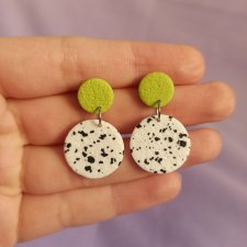 Kolczyki z gliny polimerowej pastelowe