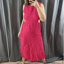 pink zara płócienna